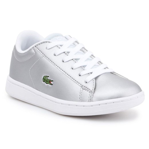 Buty Lacoste 7-34SPC0006334 srebrny ze sklepu ButyModne.pl w kategorii Trampki dziecięce - zdjęcie 170994037