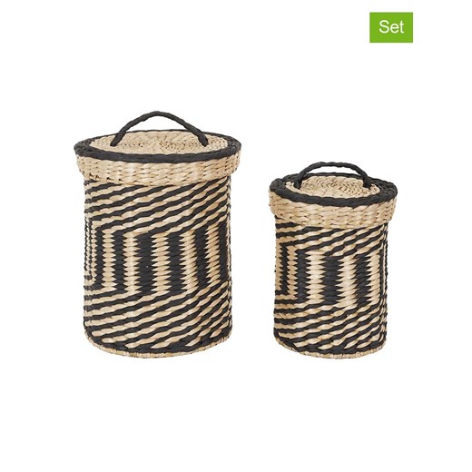 Ethnical Life Kosze (2 szt.) w kolorze beżowo-czarnym Ethnical Life onesize promocja Limango Polska