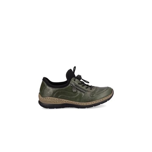 Rieker Sneakersy N32G2-54 Zielony ze sklepu MODIVO w kategorii Półbuty damskie - zdjęcie 170996617