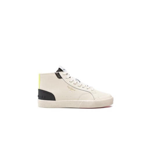 Pepe Jeans Sneakersy Kenton Vintage Boot PLS31408 Biały ze sklepu MODIVO w kategorii Trampki damskie - zdjęcie 170997339