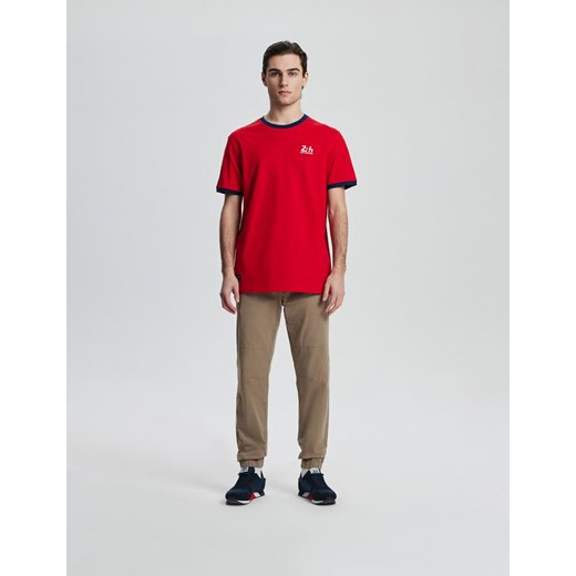 Koszulka LM24 T MOR Czerwony M ze sklepu Diverse w kategorii T-shirty męskie - zdjęcie 170997929