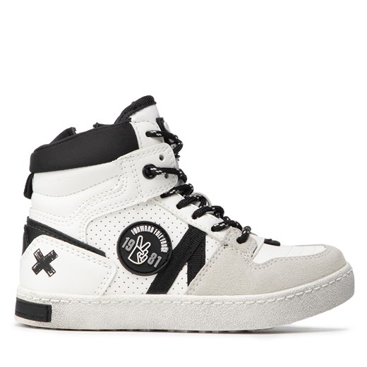 Sneakersy Shone 200-113 White/Black ze sklepu eobuwie.pl w kategorii Buty zimowe dziecięce - zdjęcie 170999688