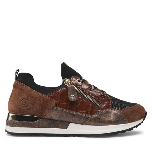 Sneakersy Remonte R2529-25 Brown Combination ze sklepu eobuwie.pl w kategorii Buty sportowe damskie - zdjęcie 170999725