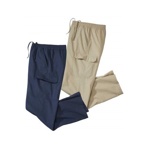 Zestaw 2 par spodni-bojówek ze sklepu Atlas For Men w kategorii Spodnie męskie - zdjęcie 171000425