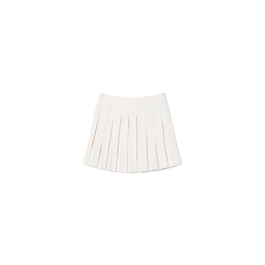 Cropp - Kremowa plisowana spódniczka - kremowy ze sklepu Cropp w kategorii Sukienki - zdjęcie 171000436