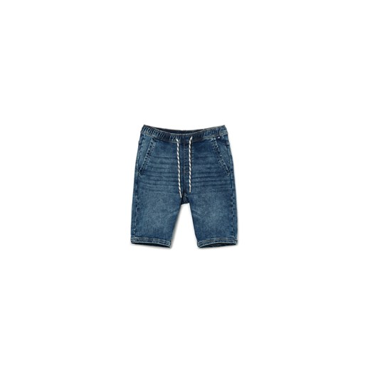Cropp - Granatowe jeansowe szorty typu jogger - niebieski ze sklepu Cropp w kategorii Spodenki męskie - zdjęcie 171000458