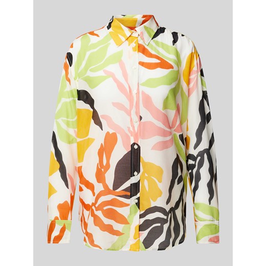 Bluzka we wzory na całej powierzchni ze sklepu Peek&Cloppenburg  w kategorii Koszule damskie - zdjęcie 171001516