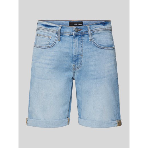 Szorty jeansowe o kroju regular fit z 5 kieszeniami ze sklepu Peek&Cloppenburg  w kategorii Spodenki męskie - zdjęcie 171001525