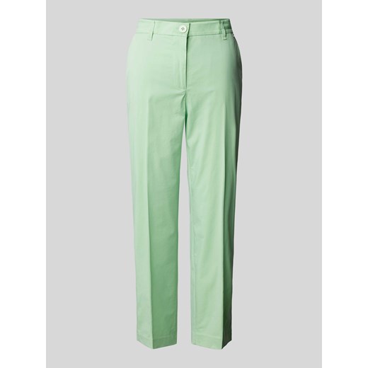 Spodnie materiałowe o kroju regular fit z kantami ze sklepu Peek&Cloppenburg  w kategorii Spodnie damskie - zdjęcie 171001557