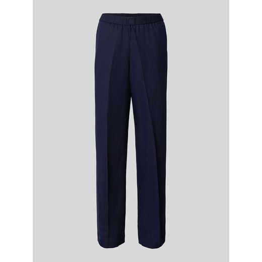 Luźne spodnie o kroju regular fit w kant ze sklepu Peek&Cloppenburg  w kategorii Spodnie damskie - zdjęcie 171001738