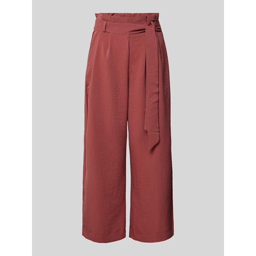 Spodnie typu paperbag z wiązanym paskiem model ‘MARSA’ ze sklepu Peek&Cloppenburg  w kategorii Spodnie damskie - zdjęcie 171001756