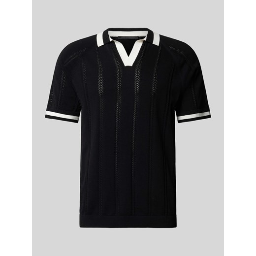 Koszula z dzianiny z kołnierzykiem polo model ‘Leamor’ ze sklepu Peek&Cloppenburg  w kategorii T-shirty męskie - zdjęcie 171001896