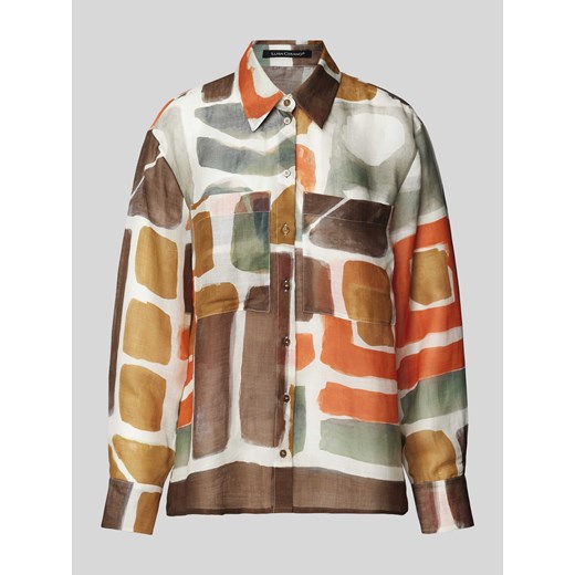 Bluzka z kieszeniami na piersi ze sklepu Peek&Cloppenburg  w kategorii Koszule damskie - zdjęcie 171002008