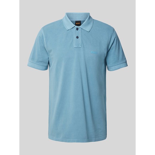 Koszulka polo z nadrukiem z logo model ‘Prime’ ze sklepu Peek&Cloppenburg  w kategorii T-shirty męskie - zdjęcie 171002018