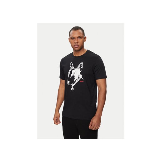 Hugo T-Shirt Dammock 50504916 Czarny Regular Fit ze sklepu MODIVO w kategorii T-shirty męskie - zdjęcie 171002479