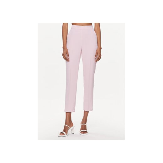 Pinko Spodnie materiałowe Parano 102861 7624 Różowy Regular Fit ze sklepu MODIVO w kategorii Spodnie damskie - zdjęcie 171002645