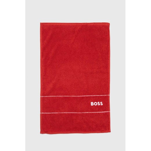 BOSS ręcznik bawełniany Plain Red 40 x 60 cm ze sklepu ANSWEAR.com w kategorii Ręczniki - zdjęcie 171002847