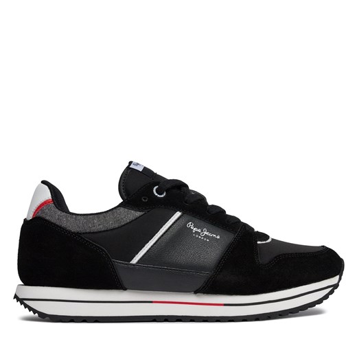 Sneakersy Pepe Jeans PMS30995 Black 999 ze sklepu eobuwie.pl w kategorii Buty sportowe męskie - zdjęcie 171003018