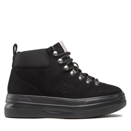 Sneakersy Cross Jeans KK2R4074C Black ze sklepu eobuwie.pl w kategorii Workery damskie - zdjęcie 171003418