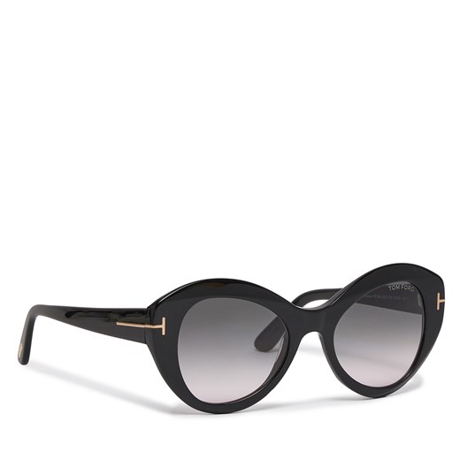 Okulary przeciwsłoneczne Tom Ford FT1084 Shiny Black / Gradient Smoke ze sklepu eobuwie.pl w kategorii Okulary przeciwsłoneczne damskie - zdjęcie 171003496