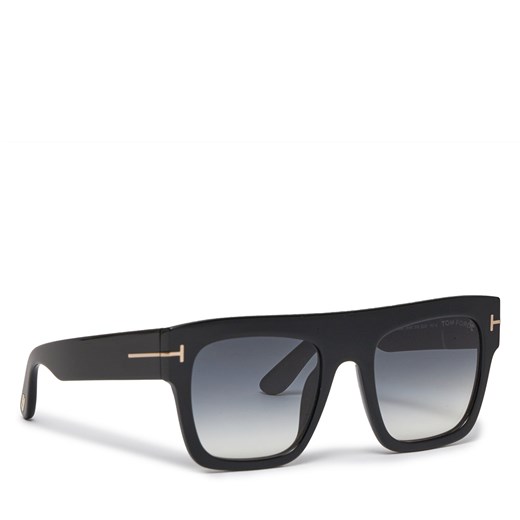 Okulary przeciwsłoneczne Tom Ford FT0847 Shiny Black /Gradient Smoke 01B ze sklepu eobuwie.pl w kategorii Okulary przeciwsłoneczne damskie - zdjęcie 171003625