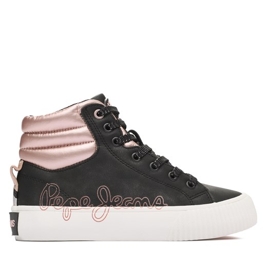 Sneakersy Pepe Jeans PGS30595 Black 999 ze sklepu eobuwie.pl w kategorii Buty sportowe dziecięce - zdjęcie 171003665