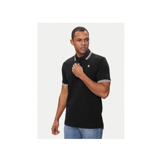 G-Star Raw Polo Dunda D17127-5864 Czarny Slim Fit ze sklepu MODIVO w kategorii T-shirty męskie - zdjęcie 171005308