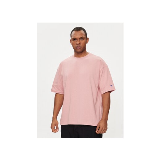 Champion T-Shirt 220017 Różowy Standard Fit ze sklepu MODIVO w kategorii T-shirty męskie - zdjęcie 171005367