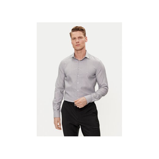 Calvin Klein Koszula K10K112588 Granatowy Slim Fit ze sklepu MODIVO w kategorii Koszule męskie - zdjęcie 171005609