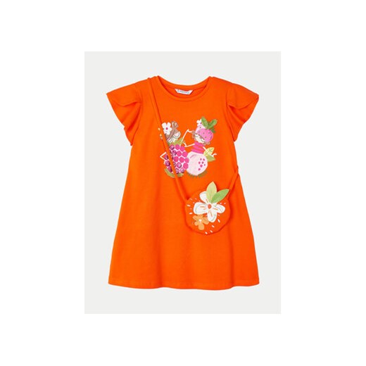 Mayoral Sukienka codzienna 3948 Pomarańczowy Regular Fit ze sklepu MODIVO w kategorii Sukienki dziewczęce - zdjęcie 171005618