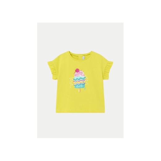 Mayoral T-Shirt 1013 Żółty Regular Fit ze sklepu MODIVO w kategorii Bluzki dziewczęce - zdjęcie 171005708
