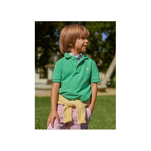 Polo Ralph Lauren Polo 322703632165 Zielony Regular Fit ze sklepu MODIVO w kategorii T-shirty chłopięce - zdjęcie 171005718
