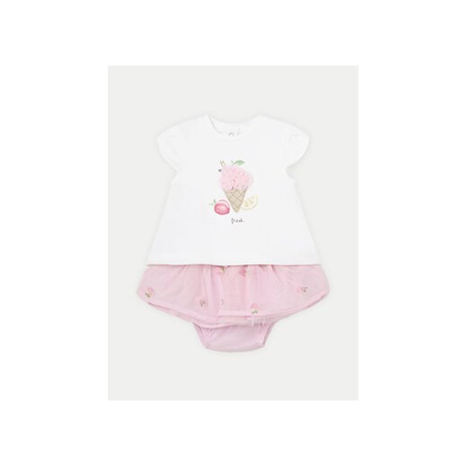 Mayoral Komplet t-shirt i spódniczka 1838 Różowy Regular Fit ze sklepu MODIVO w kategorii Komplety niemowlęce - zdjęcie 171005726