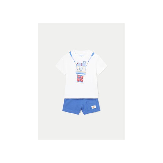 Mayoral Komplet t-shirt i spodenki 1657 Niebieski Regular Fit ze sklepu MODIVO w kategorii Komplety niemowlęce - zdjęcie 171005776