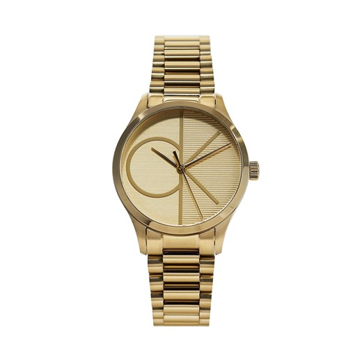 Zegarek Calvin Klein Iconic 25200346 Gold/Gold ze sklepu eobuwie.pl w kategorii Zegarki - zdjęcie 171005867