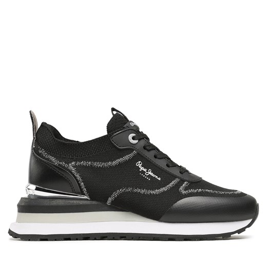 Sneakersy Pepe Jeans PLS31509 Black 999 ze sklepu eobuwie.pl w kategorii Buty sportowe damskie - zdjęcie 171005909