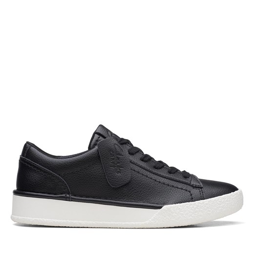 Sneakersy Clarks CraftCup Walk26167764 Black Leather ze sklepu eobuwie.pl w kategorii Trampki damskie - zdjęcie 171006668