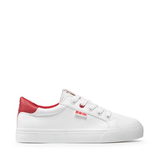 Sneakersy Big Star Shoes EE274311 White/Red 37 okazyjna cena eobuwie.pl