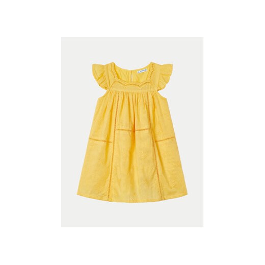 Mayoral Sukienka letnia 3930 Żółty Regular Fit ze sklepu MODIVO w kategorii Sukienki dziewczęce - zdjęcie 171006937
