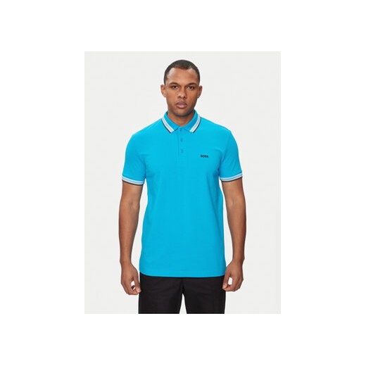 Boss Polo Paddy 50469055 Niebieski Regular Fit ze sklepu MODIVO w kategorii T-shirty męskie - zdjęcie 171007066