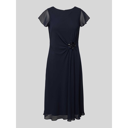 Sukienka koktajlowa o długości do kolan w jednolitym kolorze ze sklepu Peek&Cloppenburg  w kategorii Sukienki - zdjęcie 171007319