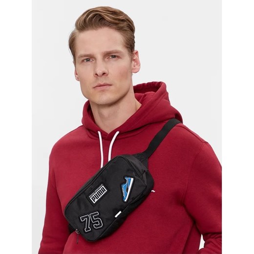 Puma Saszetka nerka Patch Waist Bag 079515 01 Czarny Puma uniwersalny MODIVO