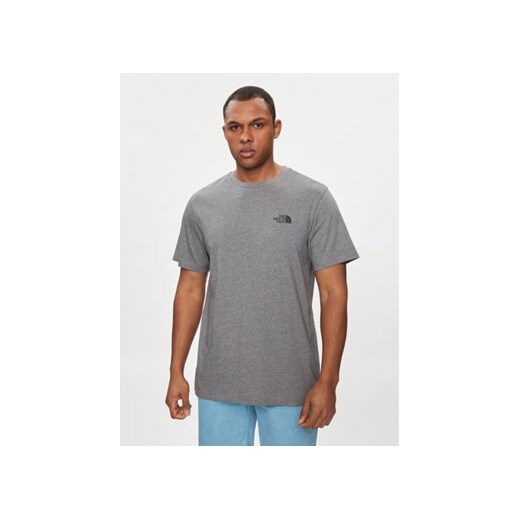 The North Face T-Shirt Simple Dome NF0A87NG Szary Regular Fit The North Face XXL MODIVO