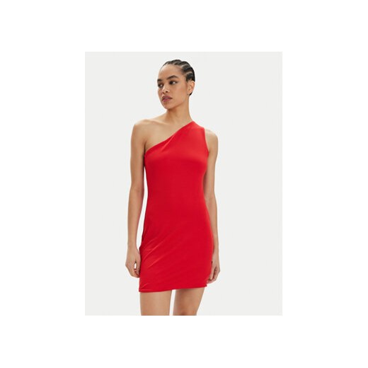 Tommy Jeans Sukienka letnia DW0DW17947 Czerwony Slim Fit ze sklepu MODIVO w kategorii Sukienki - zdjęcie 171008725