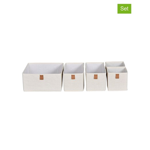 STORE IT 5-częściowy zestaw w kolorze kremowym - id: 14149205 - marki Store It - 171009107 STORE IT 5-częściowy zestaw w kolorze kremowym ze sklepu Limango Polska w kategorii Przechowywanie - zdjęcie 171009107