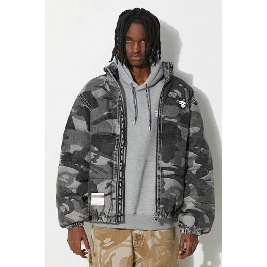 AAPE kurtka puchowa Down Jacket męska kolor czarny zimowa ADN7606 ze sklepu PRM w kategorii Kurtki męskie - zdjęcie 171011686