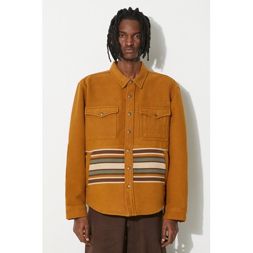 Filson kurtka koszulowa bawełniana Beartooth kolor brązowy przejściowa FMOSH0014 ze sklepu PRM w kategorii Kurtki męskie - zdjęcie 171011827