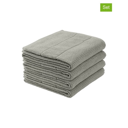 Schiesser Ręczniki (4 szt.) &quot;Turin&quot; w kolorze szarym do rąk ze sklepu Limango Polska w kategorii Ręczniki - zdjęcie 171012877