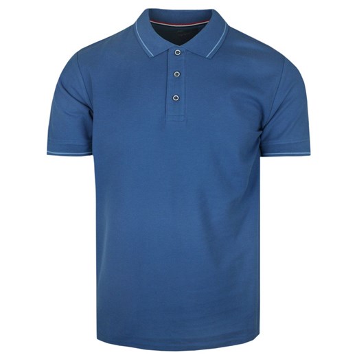 Klasyczna, Męska Koszulka Polo - Adriano Guinari  - Niebieska TSADGSS24poloBLUE ze sklepu JegoSzafa.pl w kategorii T-shirty męskie - zdjęcie 171013056