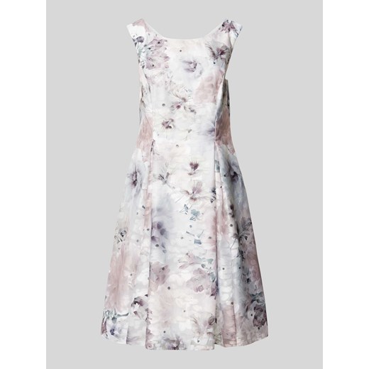 Sukienka koktajlowa o długości do kolan z kwiatowym wzorem ze sklepu Peek&Cloppenburg  w kategorii Sukienki - zdjęcie 171013658